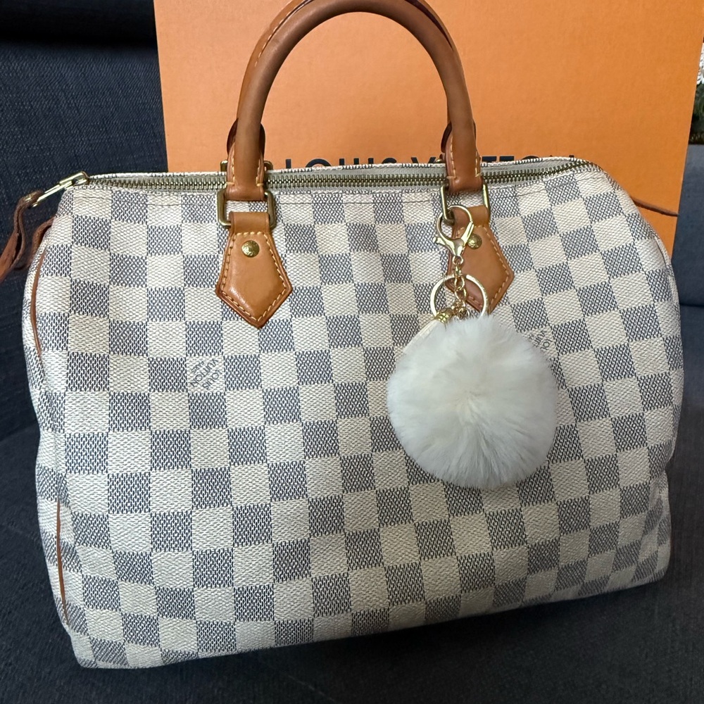 ✨Louis Vuitton Speedy 30 Azur Damier - Picture 4 of 13